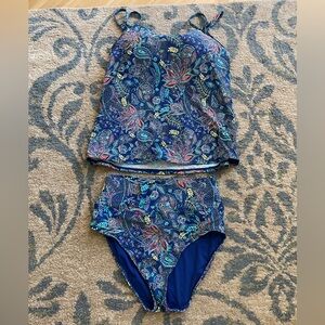Sunsets tankini swimsuit: bottoms M, top 34E/32F/30G